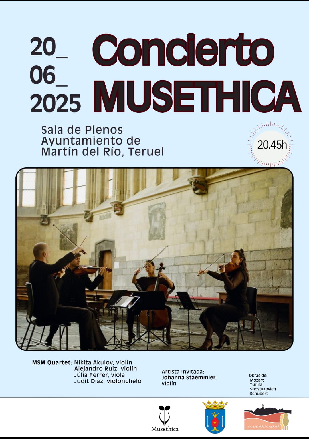 Concierto música de camara en Martín del Río