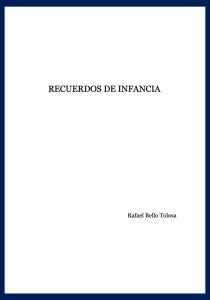 Portada libro Recuerdos de la Infancia
