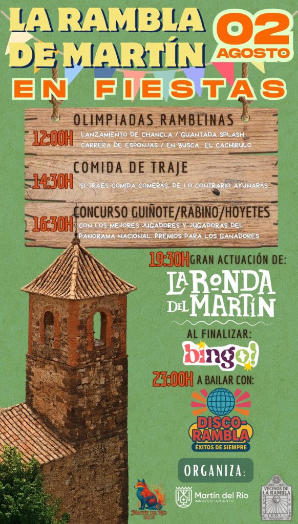 Cartel Programa de Fiestas La Rambla de Martín 2025